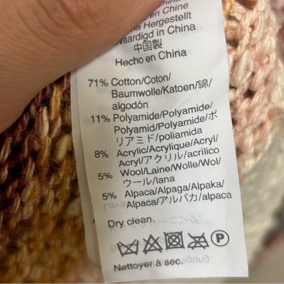 Madewell Baez Striped Colorful Pullover Sweater Size XXS Wool/Alpaca/Cotton - Picture 5 of 9